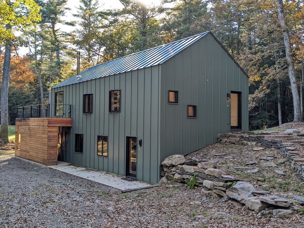 Eco-friendly home in the woods